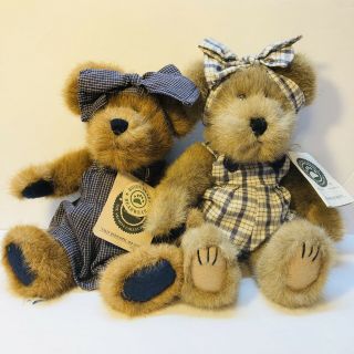 Boyds Bears Plush Archive Sally Quignappel Missing Annie & Brooke B Bears Tags