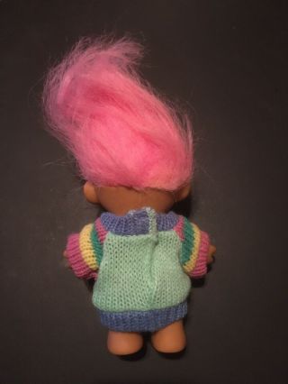 Russ Sweater Troll Doll 4 1/2 