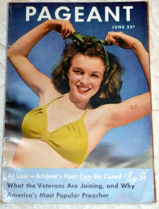 Pageant June 1946 Rare Early Marilyn Monroe Cover Norma Jean