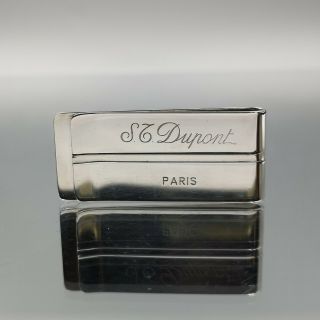 Great Rare St Dupont Solid Silver 925 Money Clip Lighter