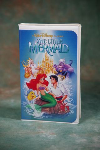 Rare The Little Mermaid Black Diamond Edition (vhs,  1989) With Banned Cover