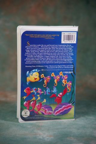 Rare The Little Mermaid Black Diamond Edition (VHS,  1989) with Banned Cover 2