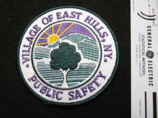 York Village East Hills Nassau Long Island Public Safety Officer Rare Htf