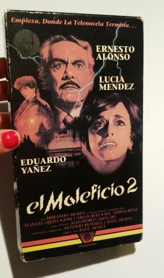 El Maleficio 2 Vhs Rare Horror Mexi Spanish Video Visa