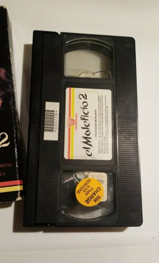 El Maleficio 2 VHS Rare Horror Mexi Spanish Video Visa 2