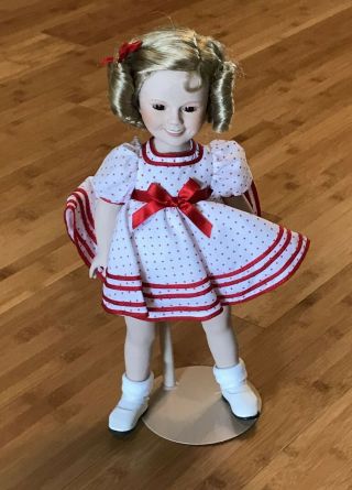 1987 Shirley Temple Porcelain Collectible 14 " Doll Danbury