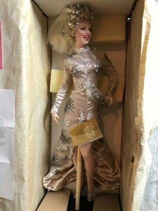 Marilyn Monroe Franklin Heirloom 24 " Doll,  Rare W/ Beaded Dress