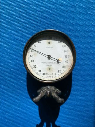 Rare Antique 1888 Standard Thermometer Co.  Figural Turtle Thermometer
