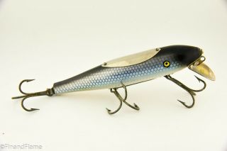 Vintage Pflueger Mustang Minnow Antique Fishing Lure Mullet Scale Gh310