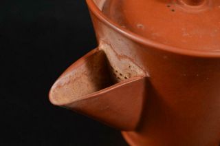 A2356: Japanese Tokoname - ware Brown pottery TEA POT Houhin Kyusu Sencha 2