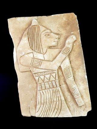 Rare Egyptian Limestone Stelae Ancient Antique Carved Egypt Falcon Horus ankh 3