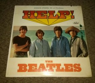The Beatles - Help / Rare Mexican Lp 1965 Mono Mexico / 1st Press Picture Sleeve