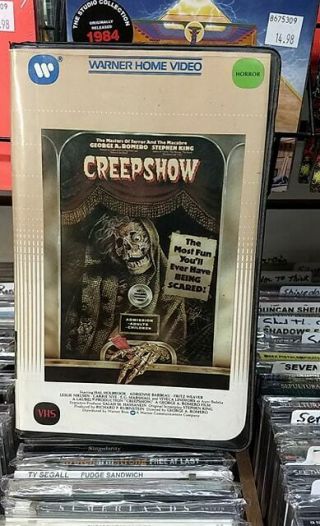 Creepshow (1982) Rare Oop Htf Warner Bros Clamshell Vhs - Horror Anthology