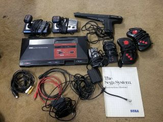 Sega Master System With 13 Games 5 Controllers Bundle Console Rare Find Nr
