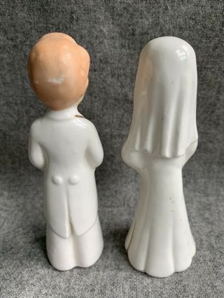 Vintage Japan Bride and Groom Ceramic Figurines Cake Topper 3