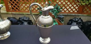 A Antique Victorian Silver Plated Water Jug By A.  J.  Beardshaw & Co.  Sheffield.