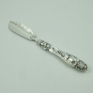 Good Antique Victorian Sterling Silver Fish Server - Sheffield 1853