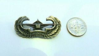 Rare,  Vintage Sterling Silver Wings W/brooch Pin Clasp Air Force