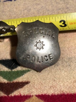 Vintage Special Police Badge Obsolete Antique Early