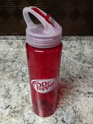 Dr Pepper Est 1885 Promotional Sports Drink Water Bottle With Lid And Spout Rare