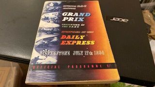 British Formula One Grand Prix 1954 - - Programme - - - 17th July 1954 - - Rare