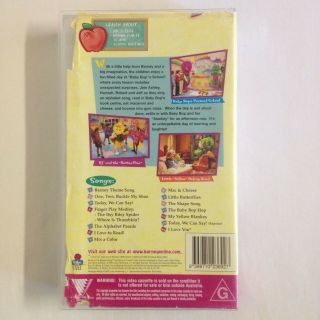 Barney: Let ' s Play School.  VHS Video Tape The Dinosaur Baby Bop Songs Rare 2