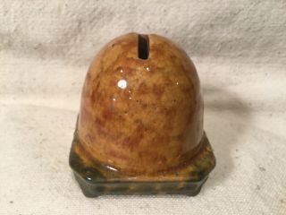 Rare Roseville Pottery Beehive Bee Skep Bank