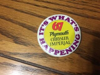 Plymouth,  Imperial,  Chrysler Real Deal,  Rare Large Pin,  Cuda,  Barracuda