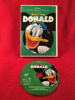Walt Disneys Classic Cartoon Favorites Starring Donald Dvd Region 1 Usa Rare Oop
