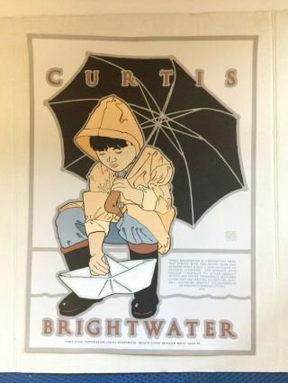Vtg Poster Lithographs David Lance Goines 1990 ' s Advertising Curtis Brightwater 2