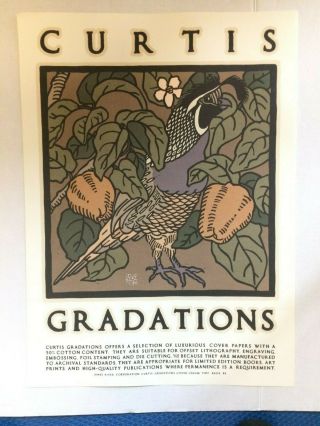 Vtg Poster Lithographs David Lance Goines 1990 ' s Advertising Curtis Brightwater 3