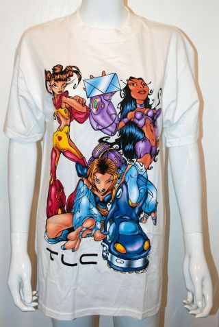 Vintage Tlc Fanmail Official Tour Shirt Xl 1999 W/ Rare T - Boz T - Shirt