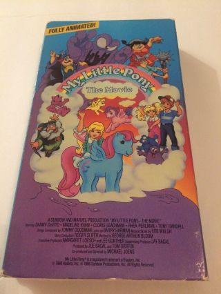 My Little Pony Vhs Rare Video Tony Randall Kids Animated