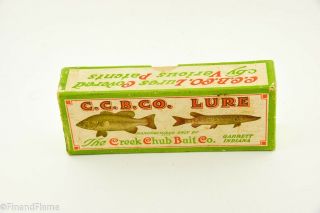 Vintage Creek Chub Fly Rod Pop It Antique Fishing Lure Empty Box Et12