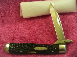 Rare Case Xx 6111 1/2l Cheetah Swing Guard 7 Dot Knife Delrin Only Made 1 Year