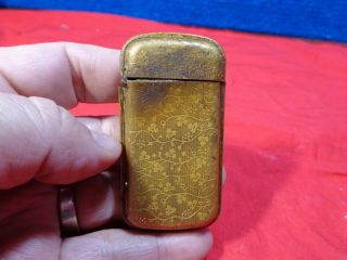 Antique Pocket Match Safe Case Match Holder.  A - 100
