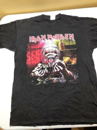 Vintage Rare Iron Maiden 1993 A Real Dead One 666 Size Large Color Black