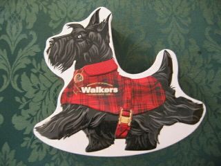 Rare Vintage Scottie Dog Walkers Raised Design Tin - Scotland
