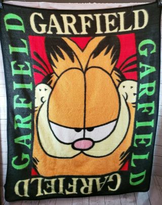 Garfield Hi - Pile Throw Reversible Colorful,  Blanket