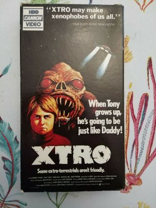 Xtro Vhs Horror Alien Hbo Cannon Video 1982 Rare Gore Cult Davenport