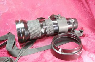 Very Rare Nikon Nikkor Lens 50 - 300mm 4.  5 Ed With Hood.