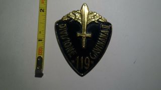 Extremely Rare Wwii Italian 11th Police Division " Gavinana Ii " Shoulder Shield