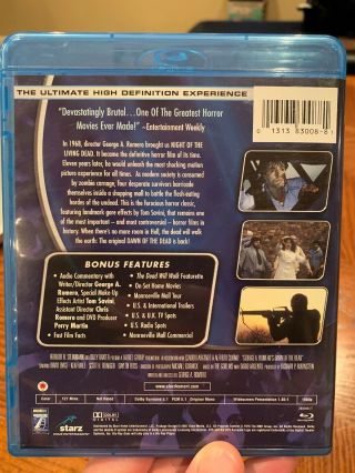 Dawn of the Dead (Blu - ray) OOP Rare 1978 George A Romero Anchor Bay - LIKE 2