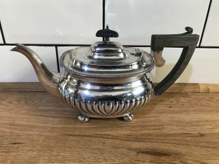 Antique Art Deco Silver Plated Tea Set - Teapot - Sugar Bowl - Milk Jug 2