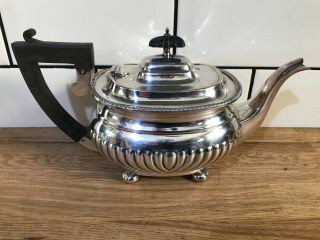 Antique Art Deco Silver Plated Tea Set - Teapot - Sugar Bowl - Milk Jug 3