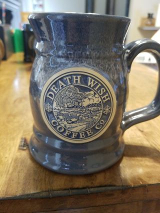 Death Wish Coffee Rare 2017 Old Man Winter Mug Tankard Deneen Lower Number