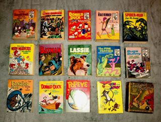 Rare Set Of 14 Big Little Books Late 1960 - Early 1970 And A Lower Grade One
