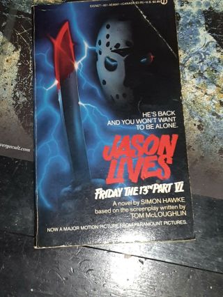 Jason Lives Friday The 13th Part Vi 1986 - Paperback Horror Rare Oop 1st Ed