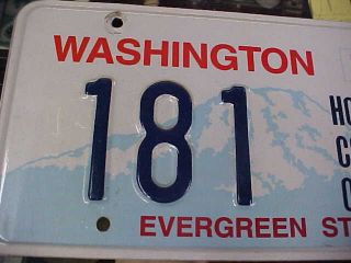 Rare Orig Vintage Washington License Plate 