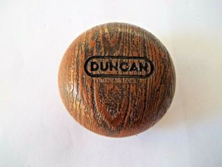 Rare Vintage Duncan Yoyo Plastic Wood Grain Made In Usa